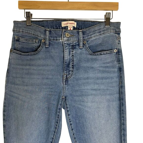 Lucky Brand AVA Mid Rise Skinny Ankle Jeans Size 10 / 30 Waist Light Wash - Picture 2 of 11